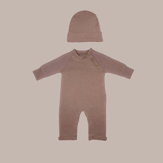 Pink body set with hat