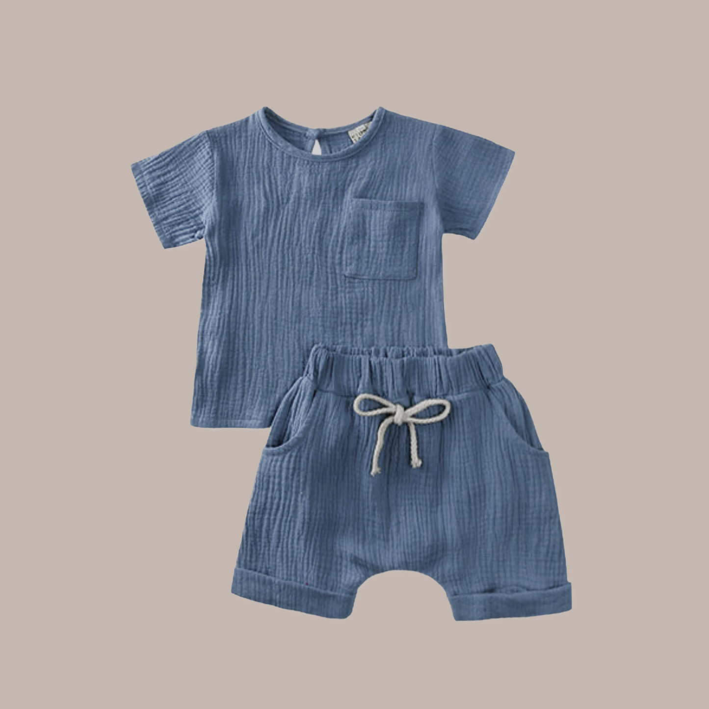 Blue muslin set