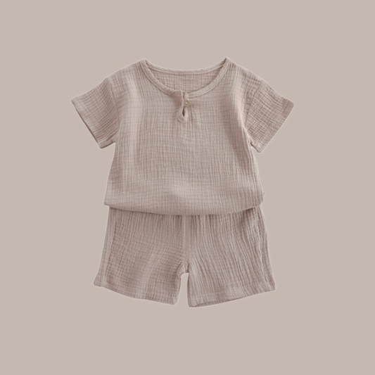 Brown muslin set