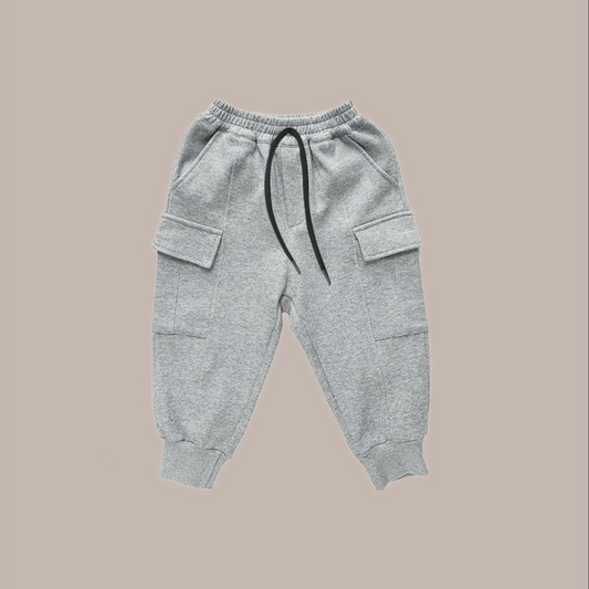 Gray cargo pants