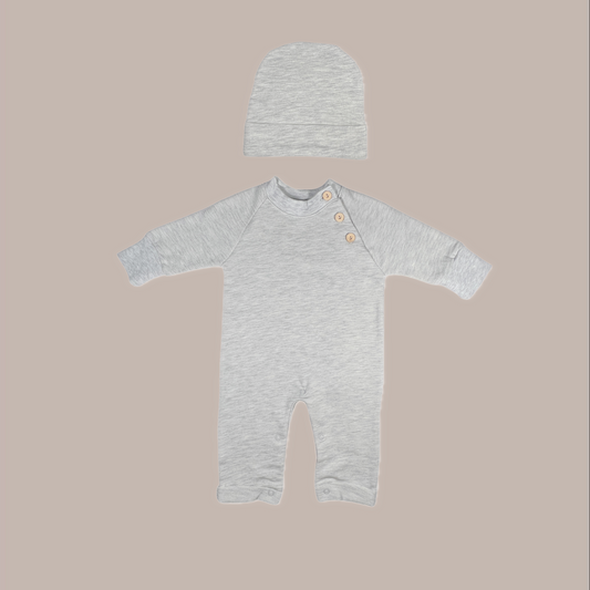 Gray body set with hat