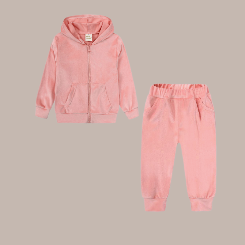 Pink velvet set