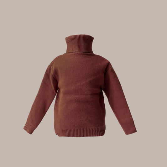 Dark brown soft sweater