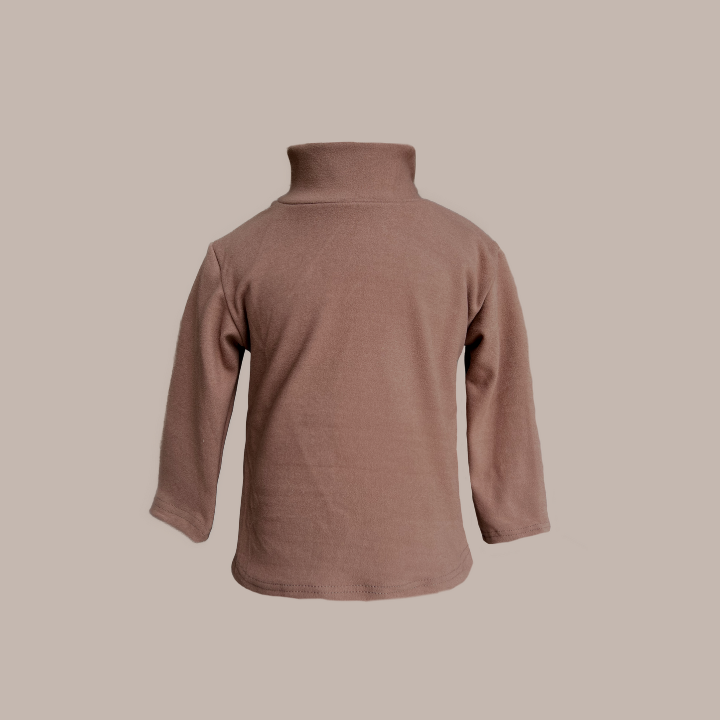 High neck brown  t-shirt