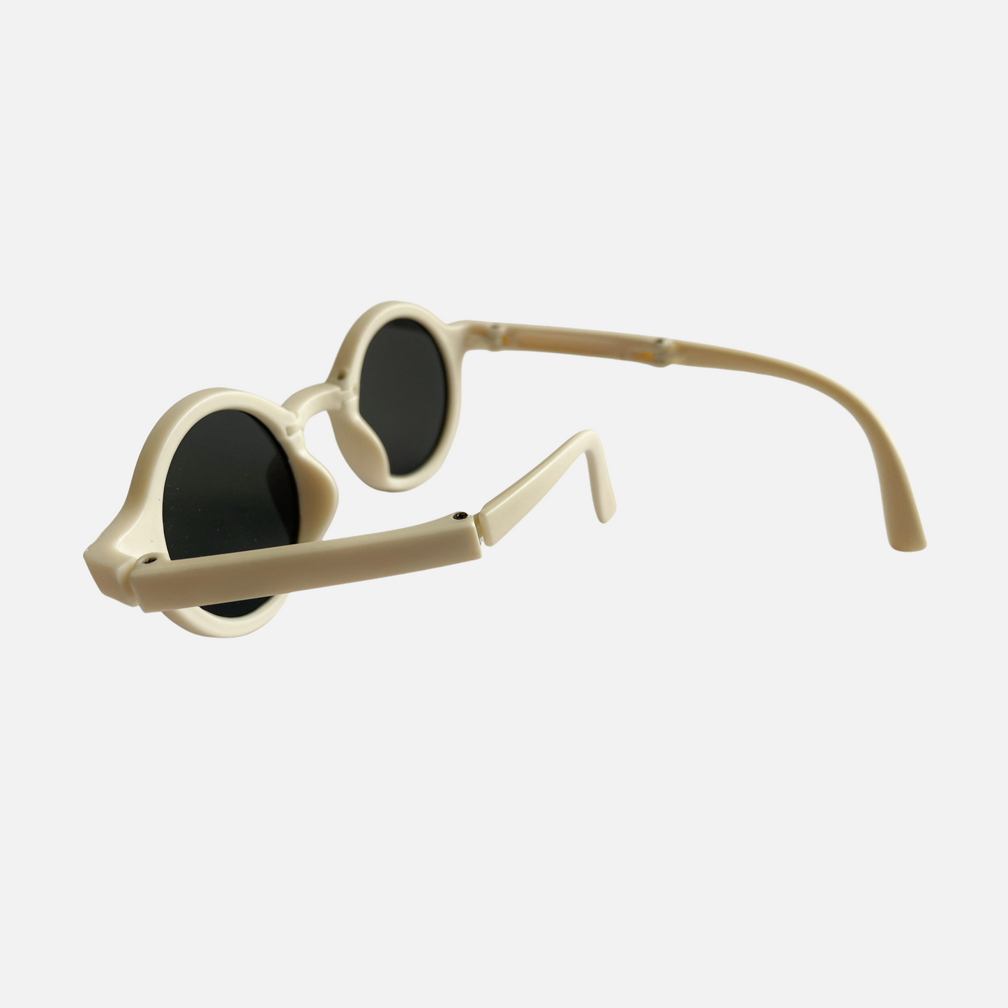 Beige folding sunglasses