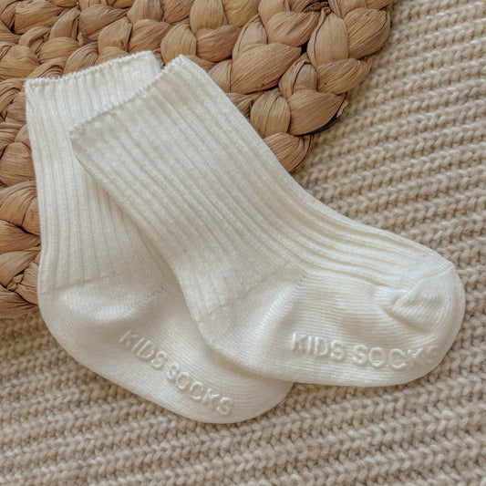 White socks with stopper